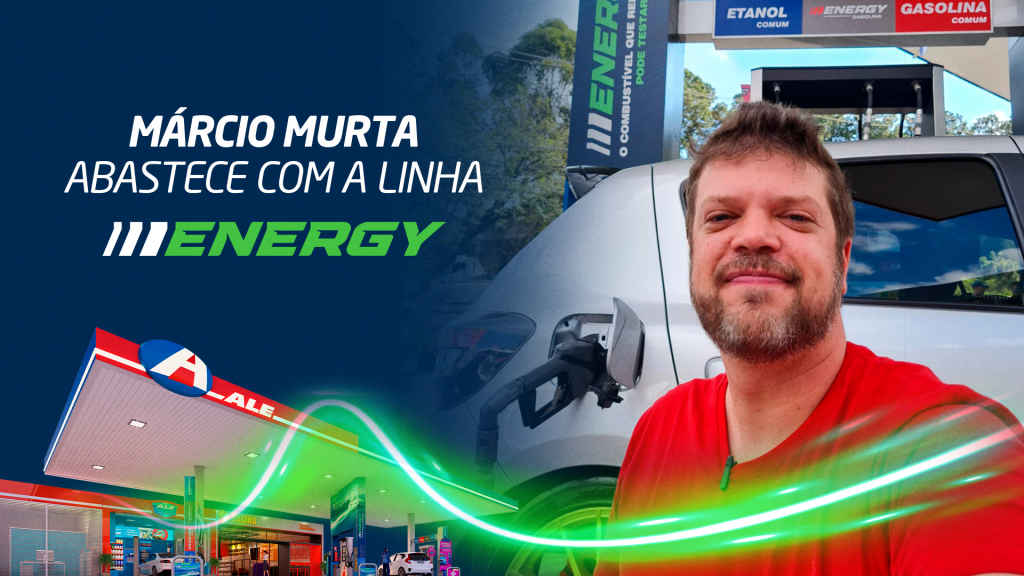 Márcio Murta abastece com a linha de combustíveis Energy