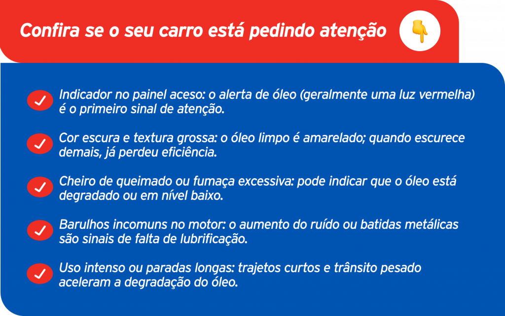 Saiba quando fazer a troca de óleo e por que esse cuidado é essencial para o rendimento, desempenho e a vida útil do seu carro.